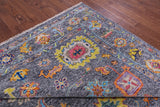 Grey Turkish Oushak Hand Knotted Wool Rug - 9' 1" X 11' 8" - Golden Nile