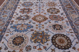 Grey Turkish Oushak Hand Knotted Wool Rug - 9' 1" X 11' 11" - Golden Nile