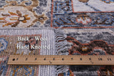 Grey Turkish Oushak Hand Knotted Wool Rug - 9' 1" X 11' 11" - Golden Nile