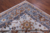 Grey Turkish Oushak Hand Knotted Wool Rug - 9' 1" X 11' 11" - Golden Nile