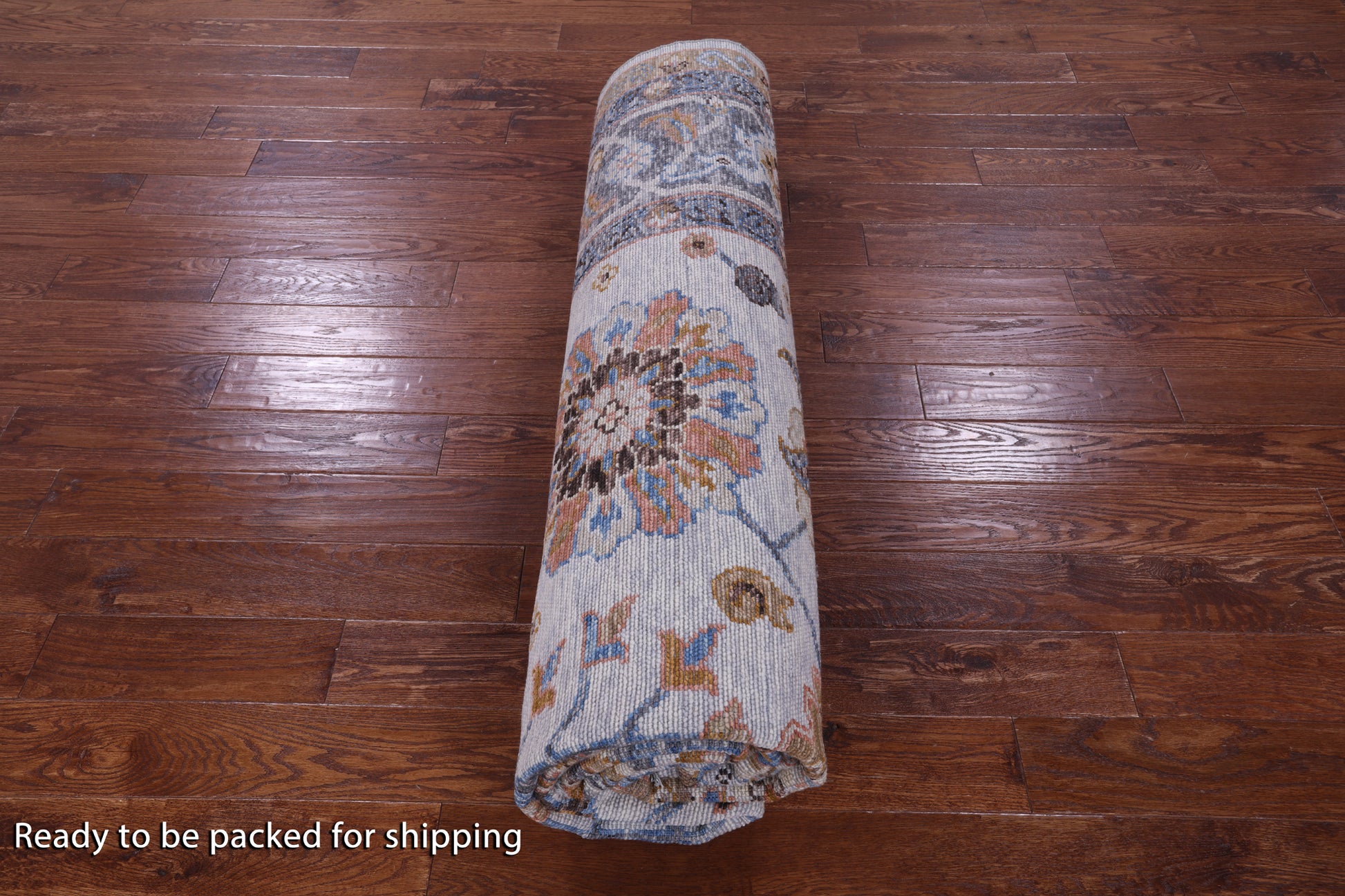 Grey Turkish Oushak Hand Knotted Wool Rug - 9' 1" X 11' 11" - Golden Nile