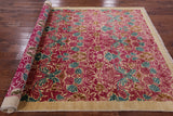 Ivory William Morris Hand Knotted Wool Area Rug - 6' 2" X 8' 8" - Golden Nile