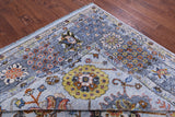 Light Blue Turkish Oushak Handmade Wool Rug - 9' 1" X 12' 2" - Golden Nile