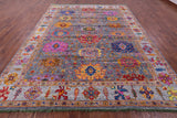 Grey Turkish Oushak Handmade Wool Rug - 9' 3" X 11' 11" - Golden Nile