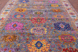 Grey Turkish Oushak Handmade Wool Rug - 9' 3" X 11' 11" - Golden Nile