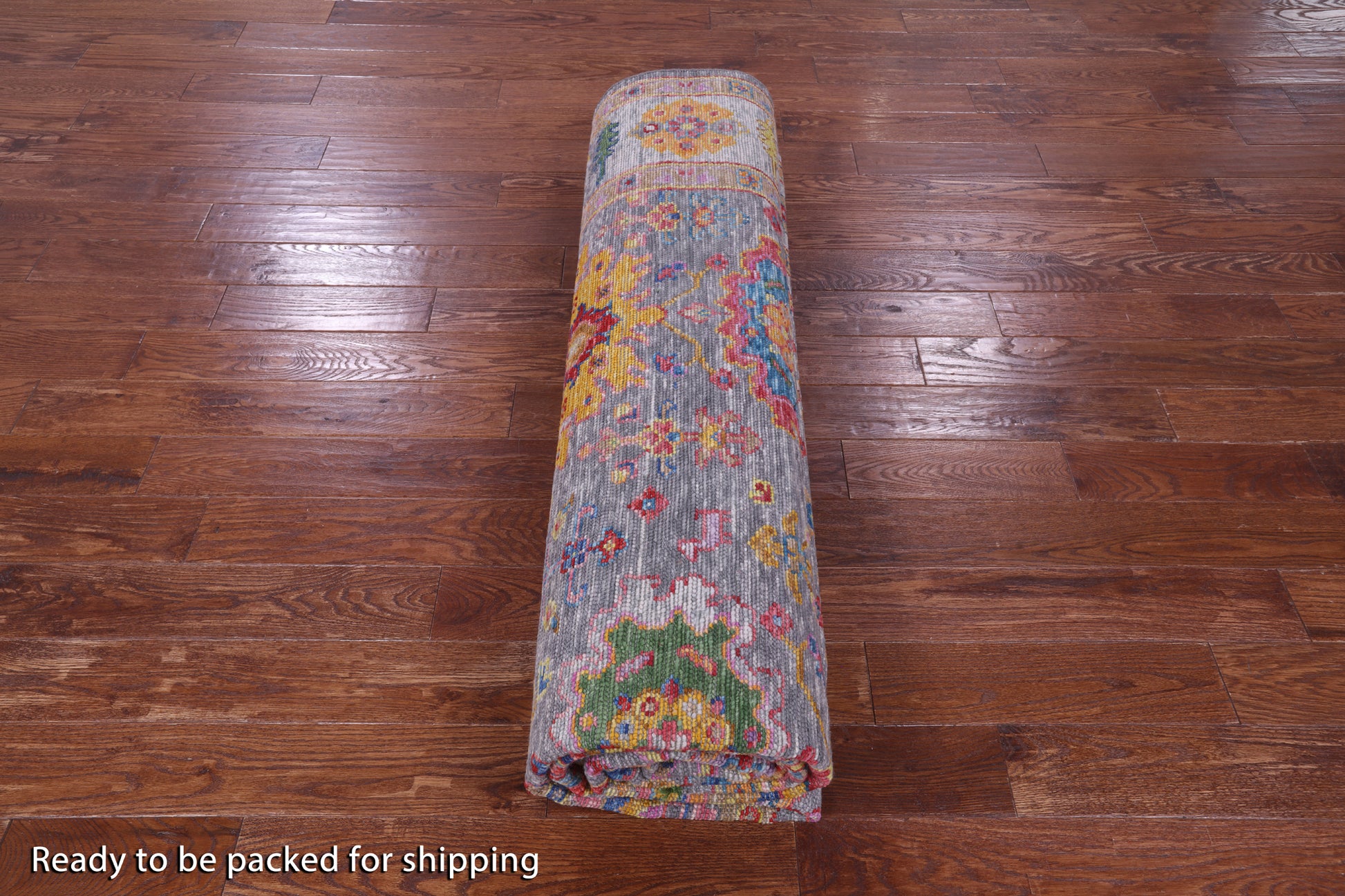 Grey Turkish Oushak Handmade Wool Rug - 9' 3" X 11' 11" - Golden Nile