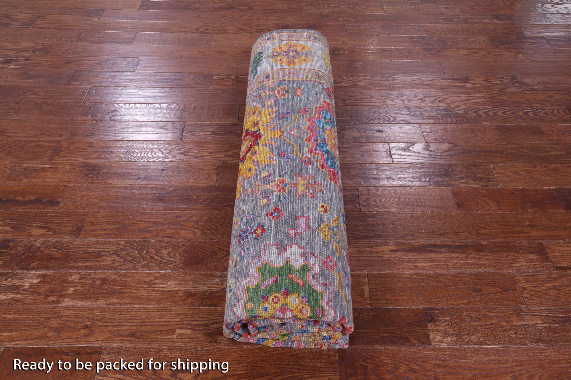 Grey Turkish Oushak Handmade Wool Rug - 9' 3" X 11' 11" - Golden Nile