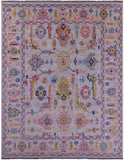 Grey Turkish Oushak Hand Knotted Wool Rug - 9' 3" X 12' 0" - Golden Nile