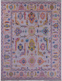 Grey Turkish Oushak Hand Knotted Wool Rug - 9' 3" X 12' 0" - Golden Nile