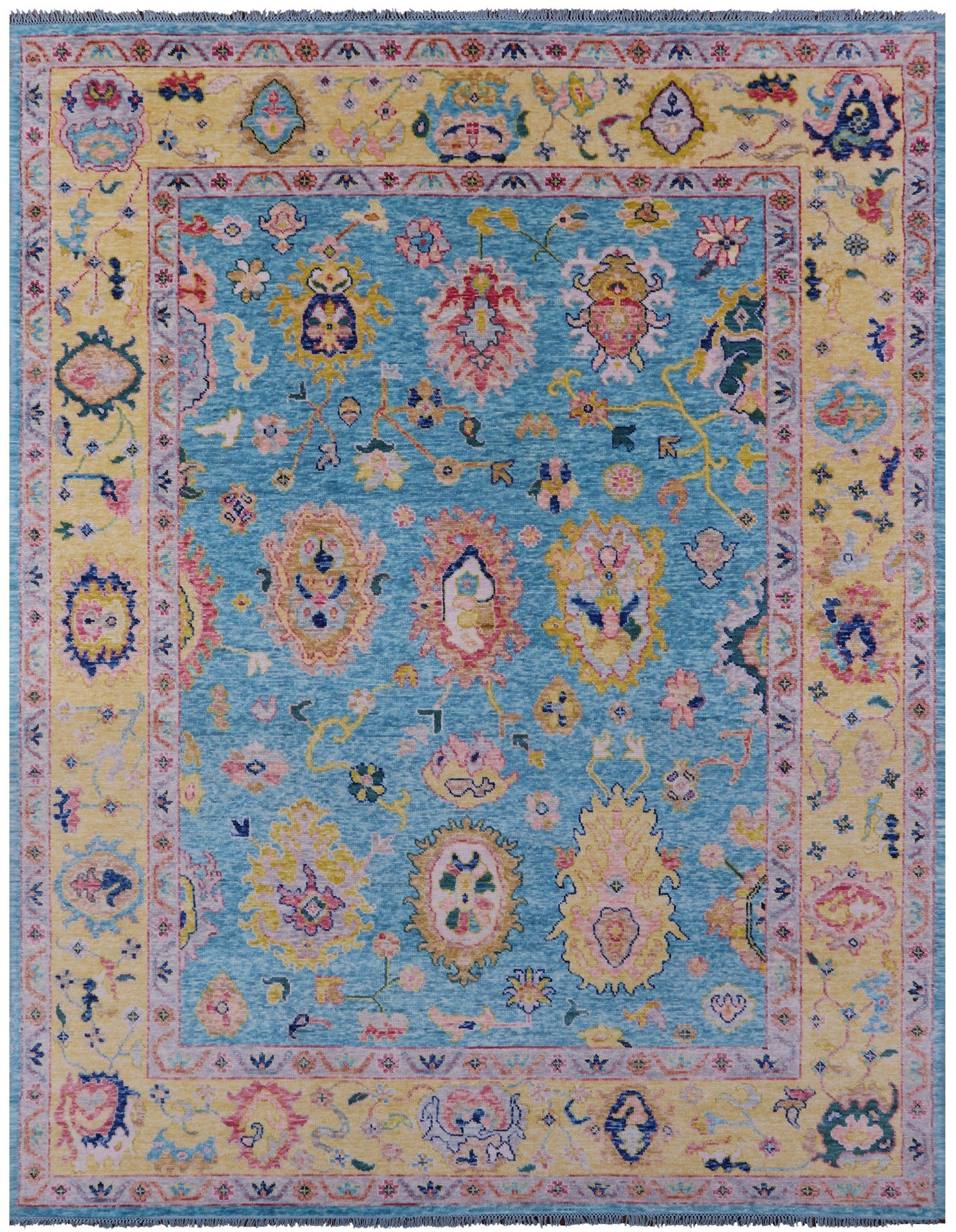 Newest 1.7×3.5 ft Vintage oushak rugOushak vintage rug Kitchen decor rug Blue Turkish rug Anatolian rug Handwoven konya garpet Oriental rug