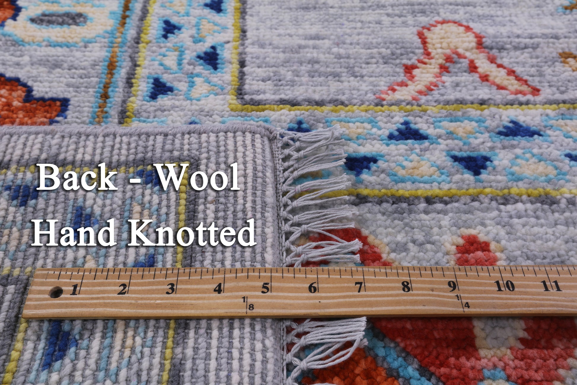 Grey Turkish Oushak Hand Knotted Wool Rug - 9' 3" X 11' 11" - Golden Nile