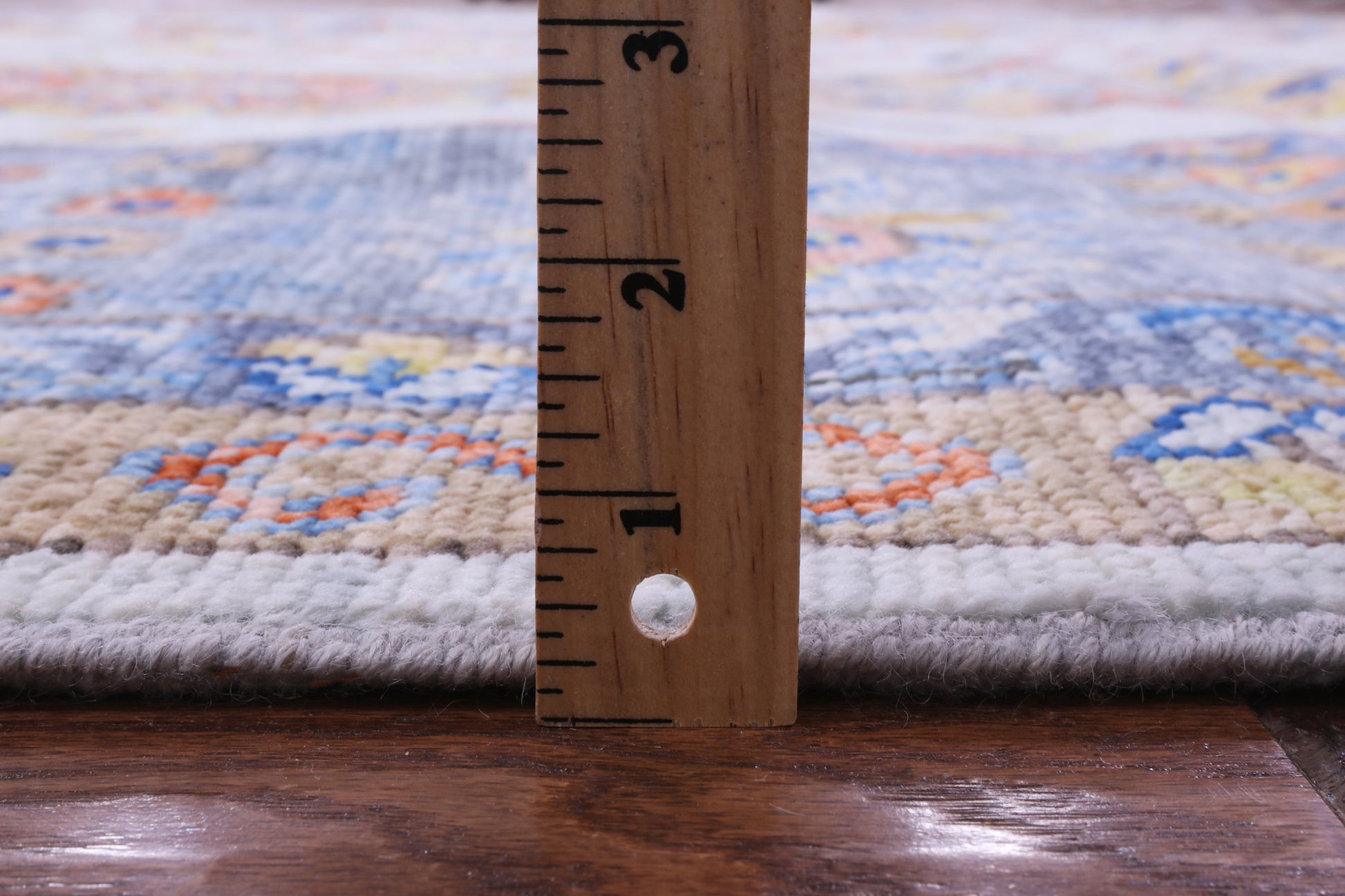 Blue Turkish Oushak Hand Knotted Wool Rug - 9' 1" X 12' 4" - Golden Nile