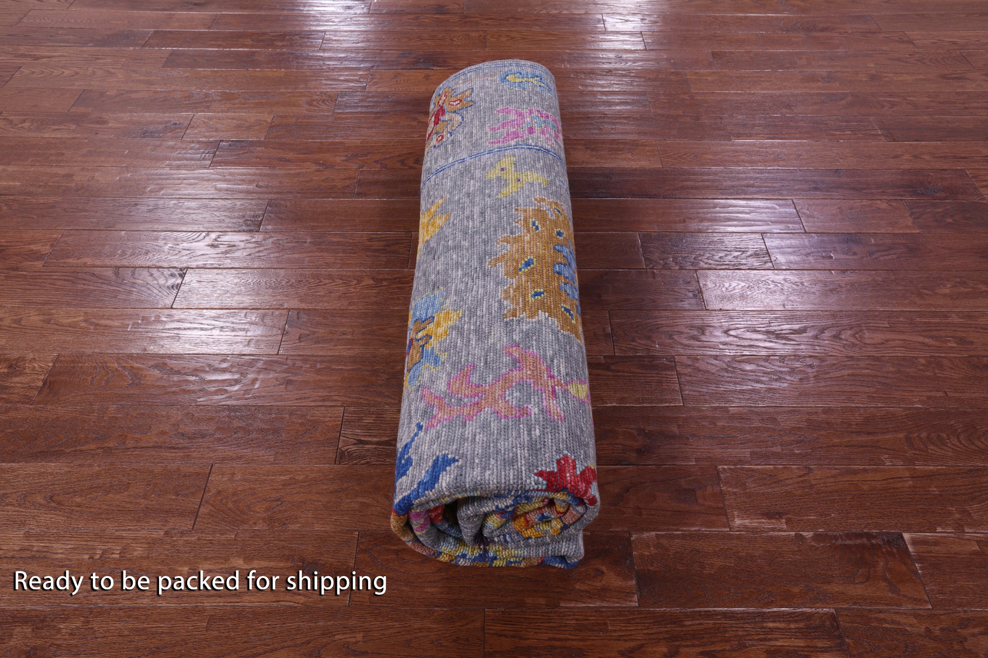 Grey Turkish Oushak Hand Knotted Wool Rug - 7' 11" X 9' 8" - Golden Nile