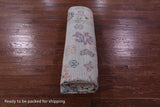 Light Blue Turkish Oushak Hand Knotted Wool Rug - 8' 0" X 9' 11" - Golden Nile