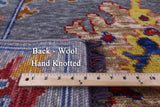 Grey Turkish Oushak Hand Knotted Wool Rug - 8' 3" X 9' 7" - Golden Nile