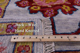 Grey Turkish Oushak Handmade Wool Rug - 8' 0" X 10' 0" - Golden Nile
