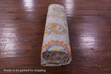 Ivory Turkish Oushak Hand Knotted Wool Rug - 8' 2" X 10' 0" - Golden Nile