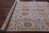 Ivory Turkish Oushak Hand Knotted Wool Rug - 8' 2" X 10' 0" - Golden Nile