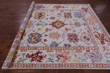 Ivory Turkish Oushak Hand Knotted Wool Rug - 8' 2" X 10' 2" - Golden Nile