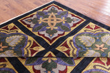 William Morris Stained Glass Design Handmade Wool Rug - 10' 5" X 13' 4" - Golden Nile