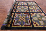 William Morris Stained Glass Design Handmade Wool Rug - 10' 5" X 13' 4" - Golden Nile