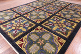 William Morris Stained Glass Design Handmade Wool Rug - 10' 5" X 13' 4" - Golden Nile