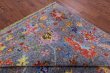 Grey Square Turkish Oushak Hand Knotted Wool Rug - 10' 1" X 10' 2" - Golden Nile