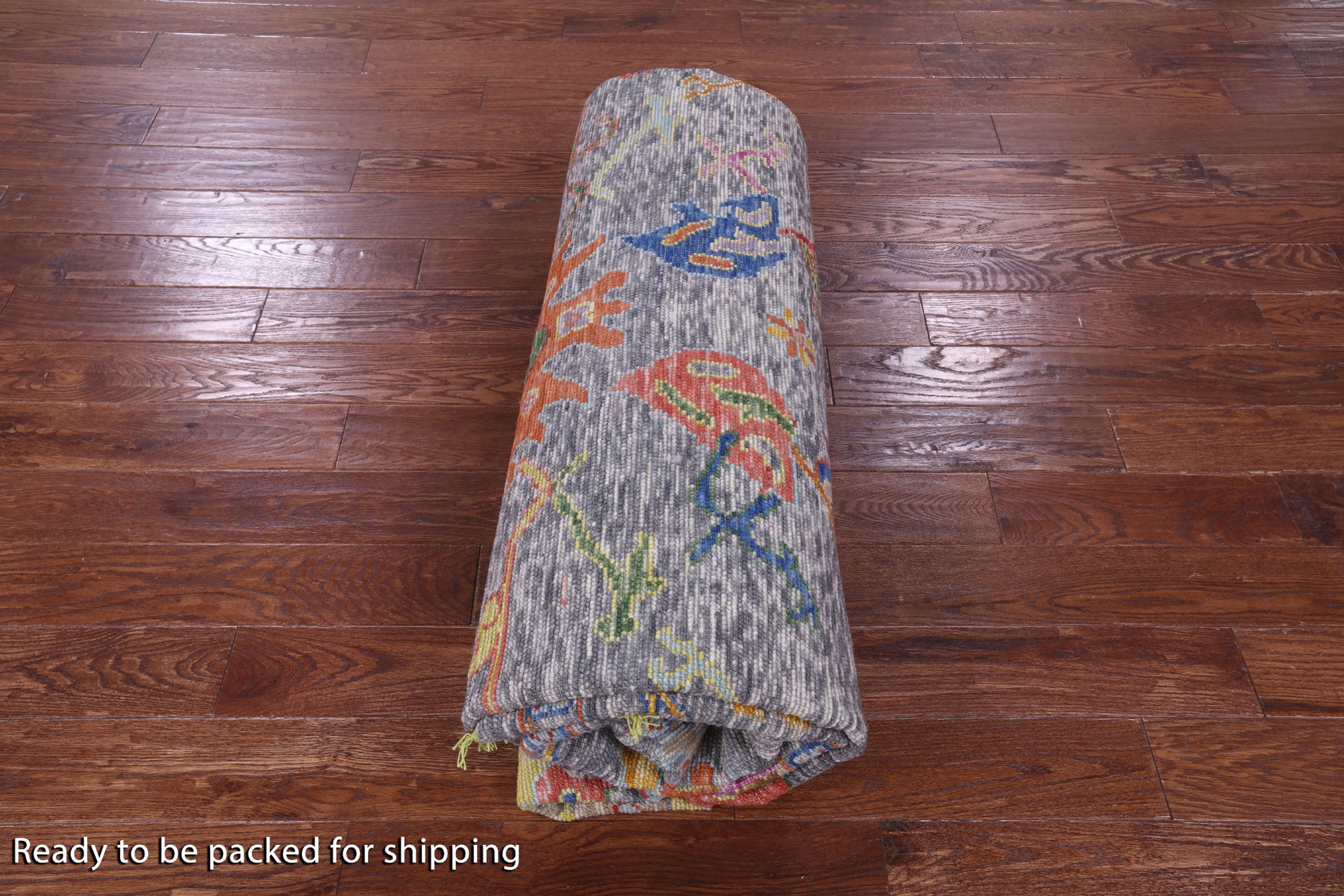 Grey Square Turkish Oushak Hand Knotted Wool Rug - 10' 1" X 10' 2" - Golden Nile