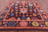 Square Turkish Oushak Handmade Wool Rug - 8' 7" X 9' 0" - Golden Nile