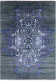 Green William Morris Handmade Wool Area Rug - 9' 3" X 12' 10" - Golden Nile
