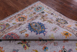 Grey Square Turkish Oushak Hand Knotted Wool Rug - 7' 11" X 8' 0" - Golden Nile