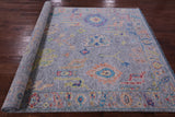 Grey Turkish Oushak Hand Knotted Wool Rug - 6' 2" X 9' 0" - Golden Nile