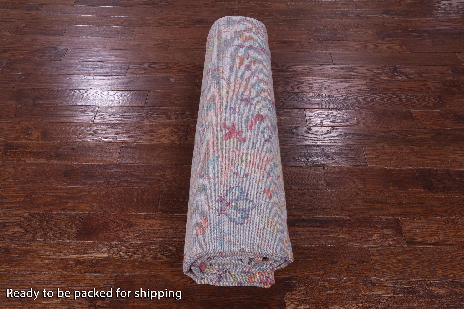 Grey Turkish Oushak Hand Knotted Wool Rug - 9' 1" X 11' 10" - Golden Nile