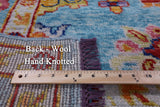 Blue Turkish Oushak Handmade Wool Rug - 8' 2" X 10' 4" - Golden Nile