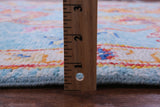 Blue Turkish Oushak Handmade Wool Rug - 8' 2" X 10' 4" - Golden Nile