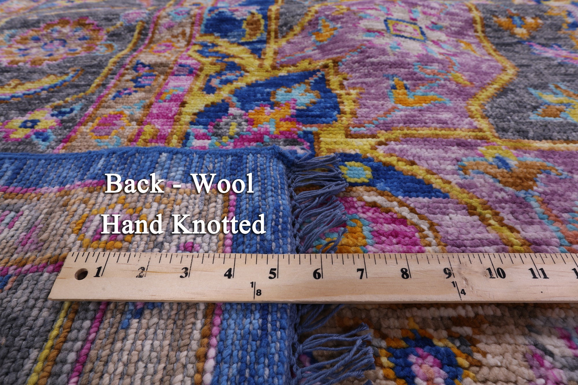 Blue Heriz Serapi Hand Knotted Wool Rug - 9' 2" X 12' 0" - Golden Nile