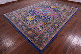 Blue Heriz Serapi Hand Knotted Wool Rug - 9' 2" X 12' 0" - Golden Nile