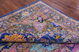 Blue Heriz Serapi Hand Knotted Wool Rug - 9' 2" X 12' 0" - Golden Nile