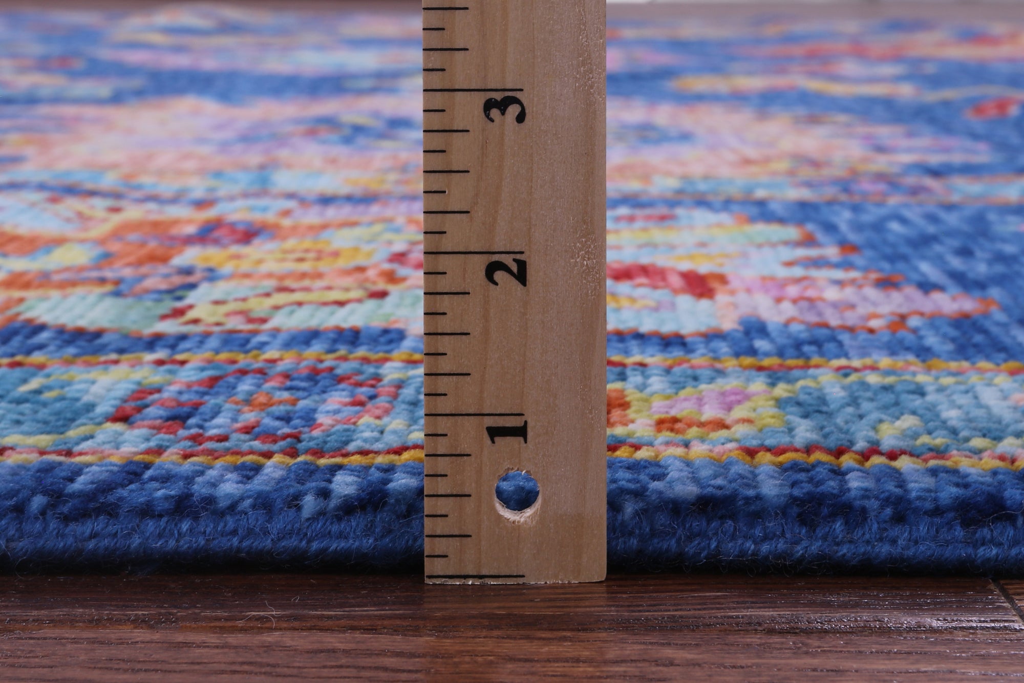 Blue Turkish Oushak Hand Knotted Wool Rug - 9' 2" X 11' 9" - Golden Nile