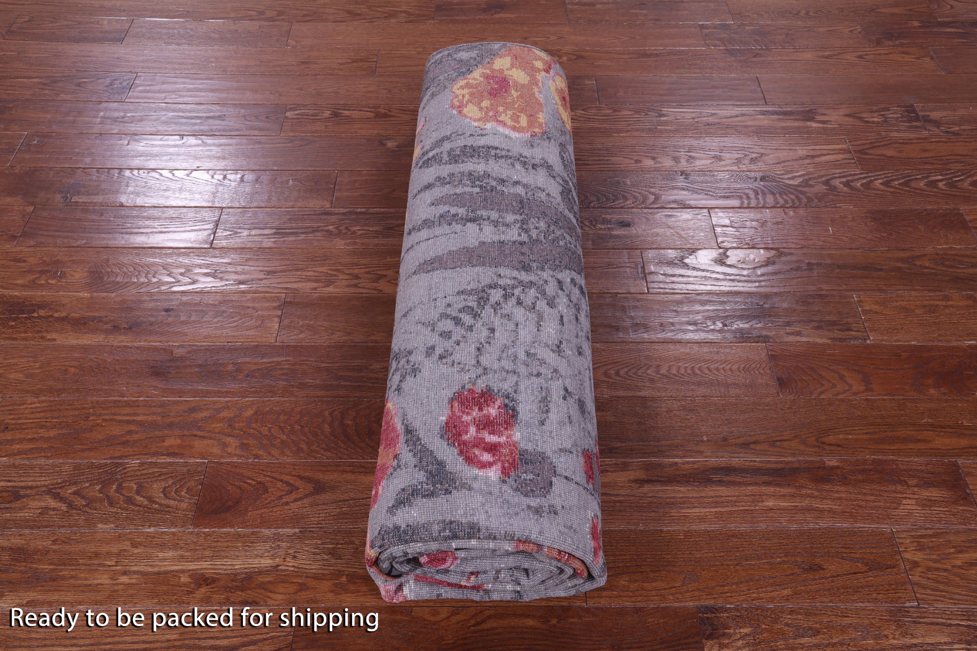 Contemporary Hand Knotted 100% Silk Rug - 8' 0" X 9' 11" - Golden Nile