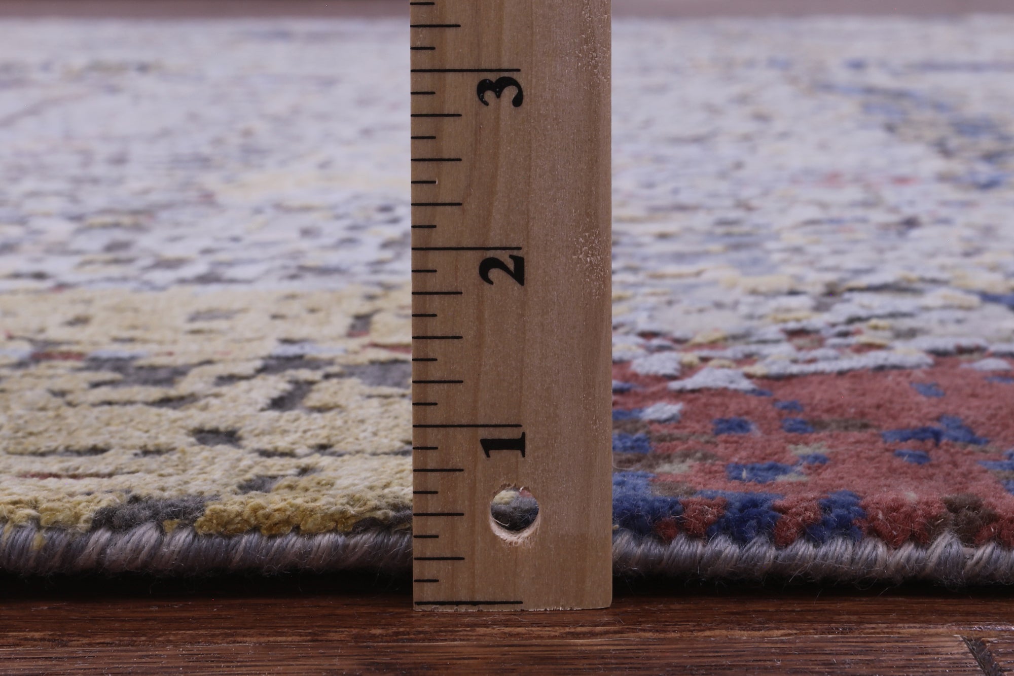 Abstract Contemporary Hand Knotted Wool & Silk Rug - 7' 10" X 10' 1" - Golden Nile