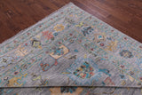 Grey Square Turkish Oushak Handmade Wool Rug - 10' 2" X 10' 3" - Golden Nile