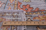 Grey Turkish Oushak Handmade Wool Rug - 12' 1" X 14' 9" - Golden Nile