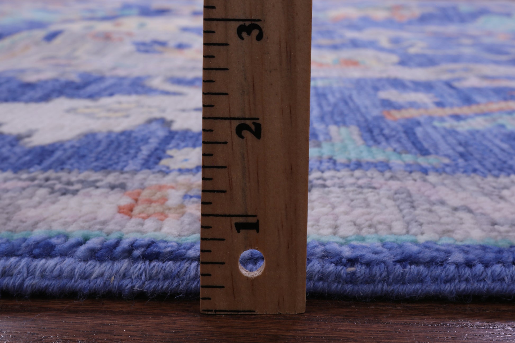 Blue Turkish Oushak Handmade Wool Rug - 8' 0" X 10' 6" - Golden Nile