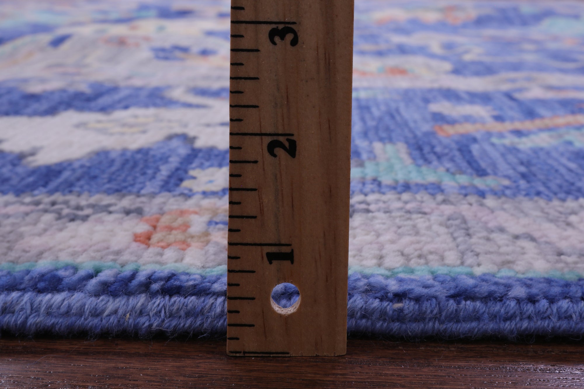 Blue Turkish Oushak Handmade Wool Rug - 8' 0" X 10' 6" - Golden Nile