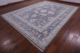 Grey Turkish Oushak Hand Knotted Wool Rug - 10' 2" X 13' 10" - Golden Nile