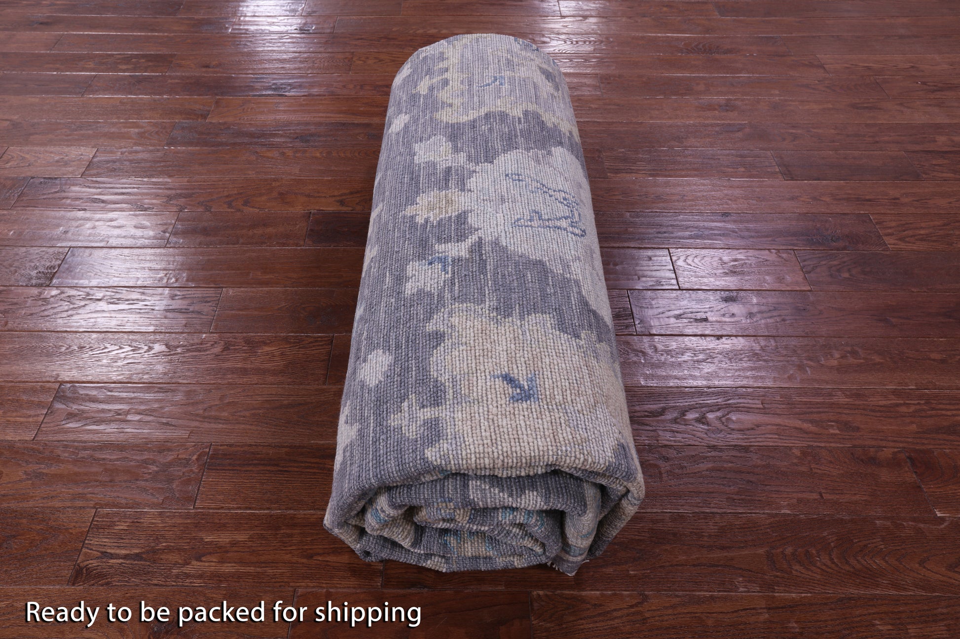 Grey Turkish Oushak Hand Knotted Wool Rug - 10' 2" X 13' 10" - Golden Nile