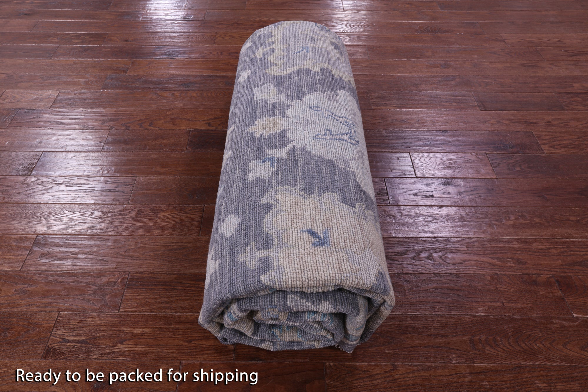 Grey Turkish Oushak Hand Knotted Wool Rug - 10' 2" X 13' 10" - Golden Nile