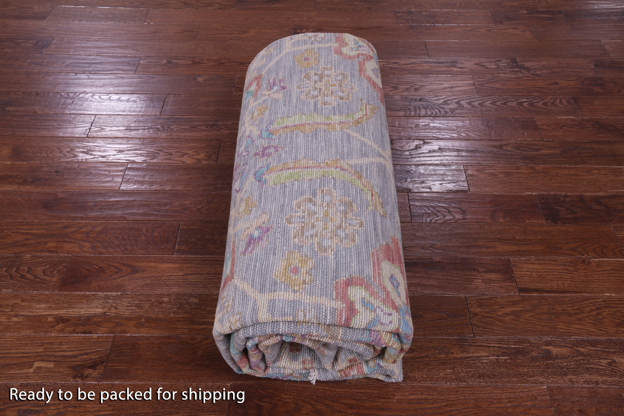 Grey Turkish Oushak Hand Knotted Wool Rug - 10' 2" X 14' 1" - Golden Nile