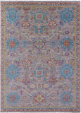 Grey Turkish Oushak Hand Knotted Wool Rug - 10' 2" X 14' 1" - Golden Nile